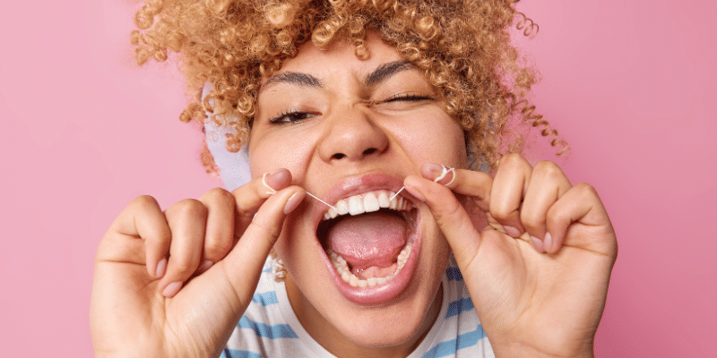 Daily Flossing Between Teeth